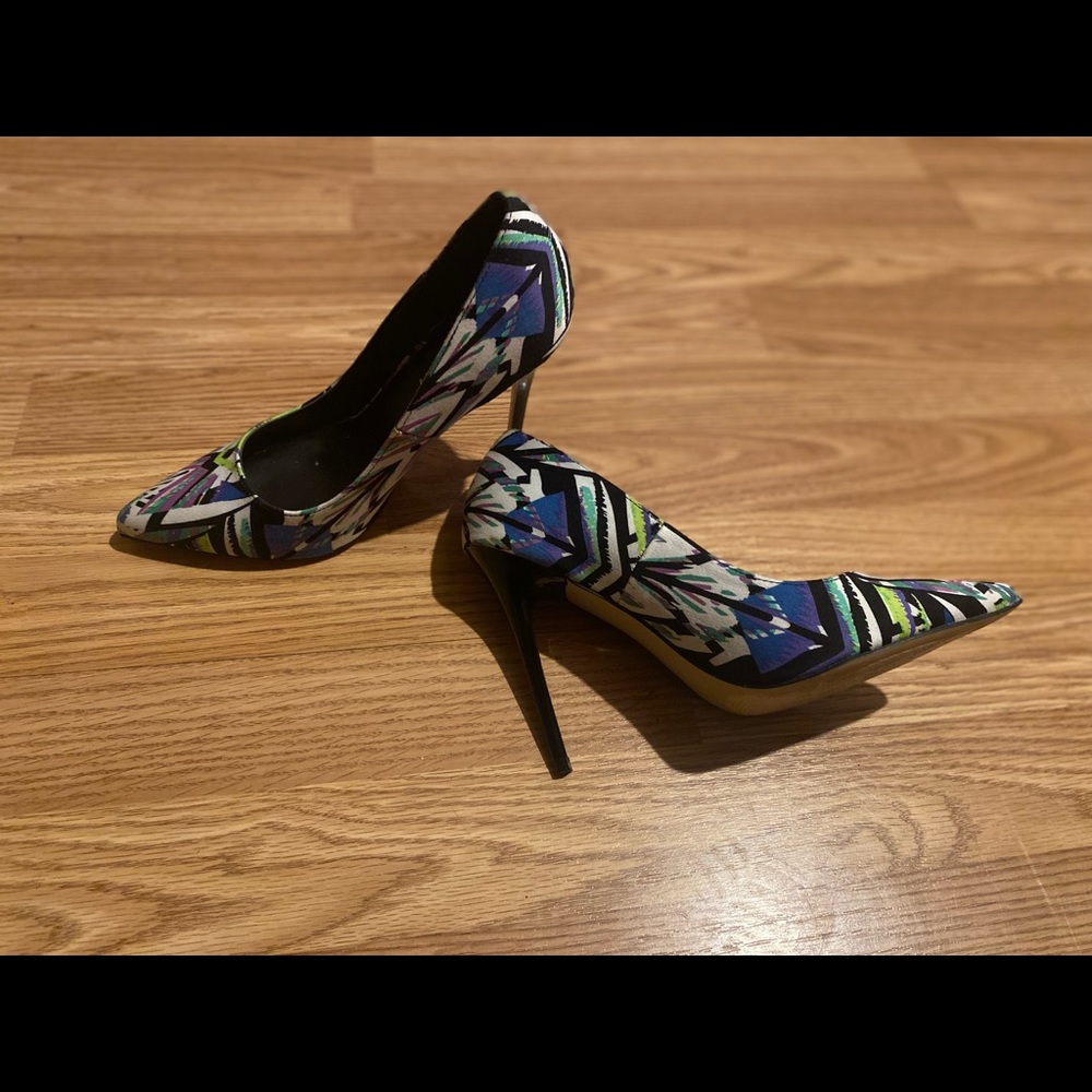 Womens dress shoes multi color print - Picture 4 of 4
